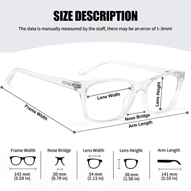 Storycoast 2 Pack Blue Light Blocking Glasses Eyeglasses Computer Gaming Glasses