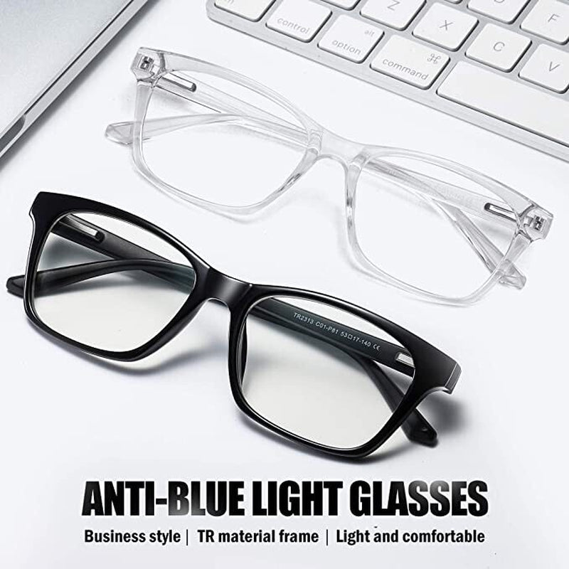 Storycoast 2 Pack Blue Light Blocking Glasses Eyeglasses Computer Gaming Glasses