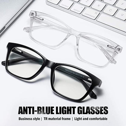 Storycoast 2 Pack Blue Light Blocking Glasses Eyeglasses Computer Gaming Glasses